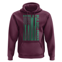 Strike Out Bile Duct Cancer Hoodie Baseball American Flag Hope Gift