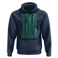 Strike Out Bile Duct Cancer Hoodie Baseball American Flag Hope Gift