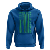 Strike Out Bile Duct Cancer Hoodie Baseball American Flag Hope Gift
