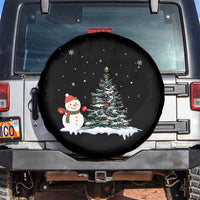 Christmas Snowman Spare Tire Cover Funny Snowmen With Christmas Tree - Wonder Print Shop