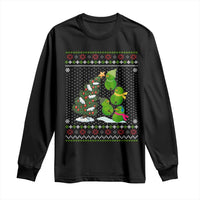 Christmas Snowman Squad Long Sleeve Shirt Funny Holiday Snowmen With Xmas Tree - Wonder Print Shop