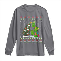 Christmas Snowman Squad Long Sleeve Shirt Funny Holiday Snowmen With Xmas Tree - Wonder Print Shop