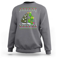 Christmas Snowman Squad Sweatshirt Funny Holiday Snowmen With Xmas Tree - Wonder Print Shop