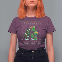 Christmas Snowman Squad T Shirt For Women Funny Holiday Snowmen With Xmas Tree - Wonder Print Shop