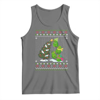 Christmas Snowman Squad Tank Top Funny Holiday Snowmen With Xmas Tree - Wonder Print Shop