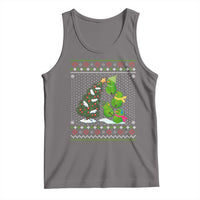 Christmas Snowman Squad Tank Top Funny Holiday Snowmen With Xmas Tree - Wonder Print Shop