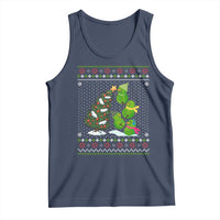 Christmas Snowman Squad Tank Top Funny Holiday Snowmen With Xmas Tree - Wonder Print Shop