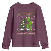 Christmas Snowman Squad Youth Sweatshirt Funny Holiday Snowmen With Xmas Tree - Wonder Print Shop