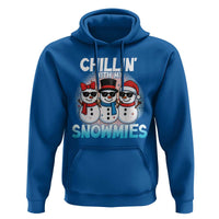 Christmas Snowman Hoodie Chillin With My Snowmies Christmas Snowman - Wonder Print Shop