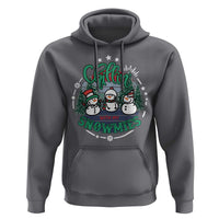 Christmas Snowman Hoodie Chillin With My Snowmies Cute Winter - Wonder Print Shop