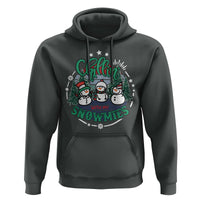 Christmas Snowman Hoodie Chillin With My Snowmies Cute Winter - Wonder Print Shop