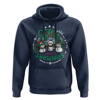 Christmas Snowman Hoodie Chillin With My Snowmies Cute Winter - Wonder Print Shop