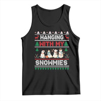 Christmas Snowman Tank Top Hanging With My Snowmies Merry Xmas - Wonder Print Shop