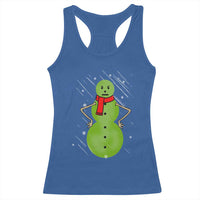 Christmas Snowman Racerback Tank Top Funny Angry Snowmen - Wonder Print Shop