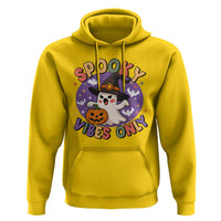 Cute Halloween Ghost Hoodie Spooky Vibes Only With Pumpkin - Wonder Print Shop