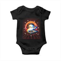 Halloween Ghost Baby Onesie Funny Trippy Vaporwave DJ Music Party - Wonder Print Shop