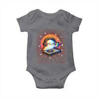 Halloween Ghost Baby Onesie Funny Trippy Vaporwave DJ Music Party - Wonder Print Shop