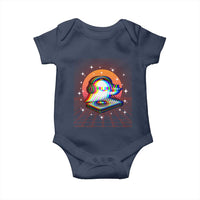 Halloween Ghost Baby Onesie Funny Trippy Vaporwave DJ Music Party - Wonder Print Shop