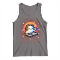 Halloween Ghost Tank Top Funny Trippy Vaporwave DJ Music Party - Wonder Print Shop