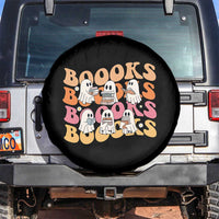 Bookish Ghost Halloween Spare Tire Cover Funny Book Lover And Spooky Squad - Wonder Print Shop