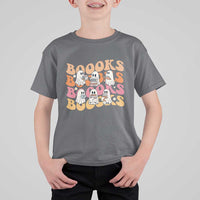 Bookish Ghost Halloween T Shirt For Kid Funny Book Lover And Spooky Squad - Wonder Print Shop