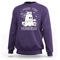 Cute Halloween Nurse I Found This Humerus Ghost Bone Pun Sweatshirt - Wonder Print Shop