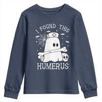 Cute Halloween Nurse I Found This Humerus Ghost Bone Pun Youth Sweatshirt - Wonder Print Shop