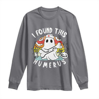 Halloween Ghost Nurse Long Sleeve Shirt I Found This Humerus Bone Pun - Wonder Print Shop