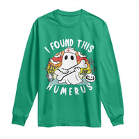 Halloween Ghost Nurse Long Sleeve Shirt I Found This Humerus Bone Pun - Wonder Print Shop