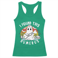 Halloween Ghost Nurse Racerback Tank Top I Found This Humerus Bone Pun - Wonder Print Shop