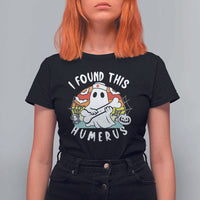 Halloween Ghost Nurse T Shirt For Women I Found This Humerus Bone Pun - Wonder Print Shop