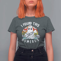 Halloween Ghost Nurse T Shirt For Women I Found This Humerus Bone Pun - Wonder Print Shop