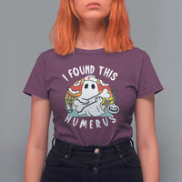 Halloween Ghost Nurse T Shirt For Women I Found This Humerus Bone Pun - Wonder Print Shop