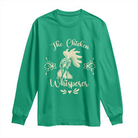 Funny Chicken Lover Gift Long Sleeve Shirt The Chicken Whisperer - Wonder Print Shop