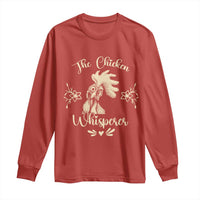 Funny Chicken Lover Gift Long Sleeve Shirt The Chicken Whisperer - Wonder Print Shop