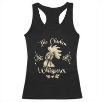 Funny Chicken Lover Gift Racerback Tank Top The Chicken Whisperer - Wonder Print Shop
