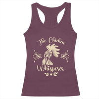 Funny Chicken Lover Gift Racerback Tank Top The Chicken Whisperer - Wonder Print Shop