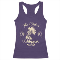 Funny Chicken Lover Gift Racerback Tank Top The Chicken Whisperer - Wonder Print Shop