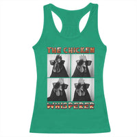 Funny Farm Animal Gift Racerback Tank Top The Chicken Whisperer - Wonder Print Shop