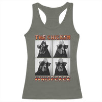 Funny Farm Animal Gift Racerback Tank Top The Chicken Whisperer - Wonder Print Shop