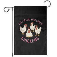 Chicken Lover Gift Garden Flag Just A Girl Who Loves Chickens - Wonder Print Shop