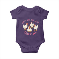 Chicken Lover Gift Baby Onesie Just A Girl Who Loves Chickens - Wonder Print Shop