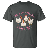Chicken Lover Gift T Shirt Just A Girl Who Loves Chickens - Wonder Print Shop