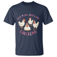 Chicken Lover Gift T Shirt Just A Girl Who Loves Chickens - Wonder Print Shop