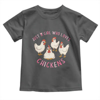 Chicken Lover Gift Toddler T Shirt Just A Girl Who Loves Chickens - Wonder Print Shop