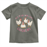 Chicken Lover Gift Toddler T Shirt Just A Girl Who Loves Chickens - Wonder Print Shop