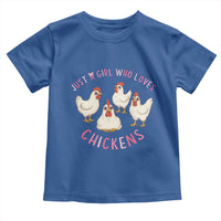 Chicken Lover Gift Toddler T Shirt Just A Girl Who Loves Chickens - Wonder Print Shop