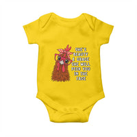 Funny Chicken Lover Gift Baby Onesie She Is Beauty And Grace She Will Peck You In The Face - Wonder Print Shop