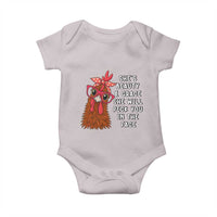 Funny Chicken Lover Gift Baby Onesie She Is Beauty And Grace She Will Peck You In The Face - Wonder Print Shop