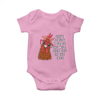 Funny Chicken Lover Gift Baby Onesie She Is Beauty And Grace She Will Peck You In The Face - Wonder Print Shop